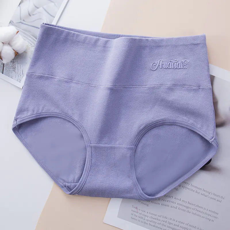 Plus Size Women's High-Waisted Cotton Underwear