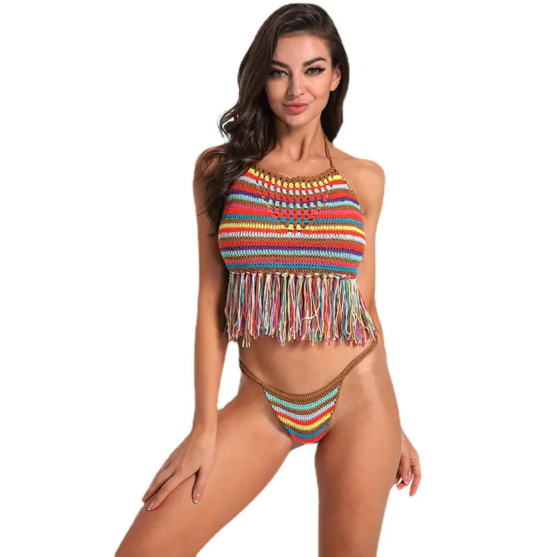 Colorful Crochet Bikini