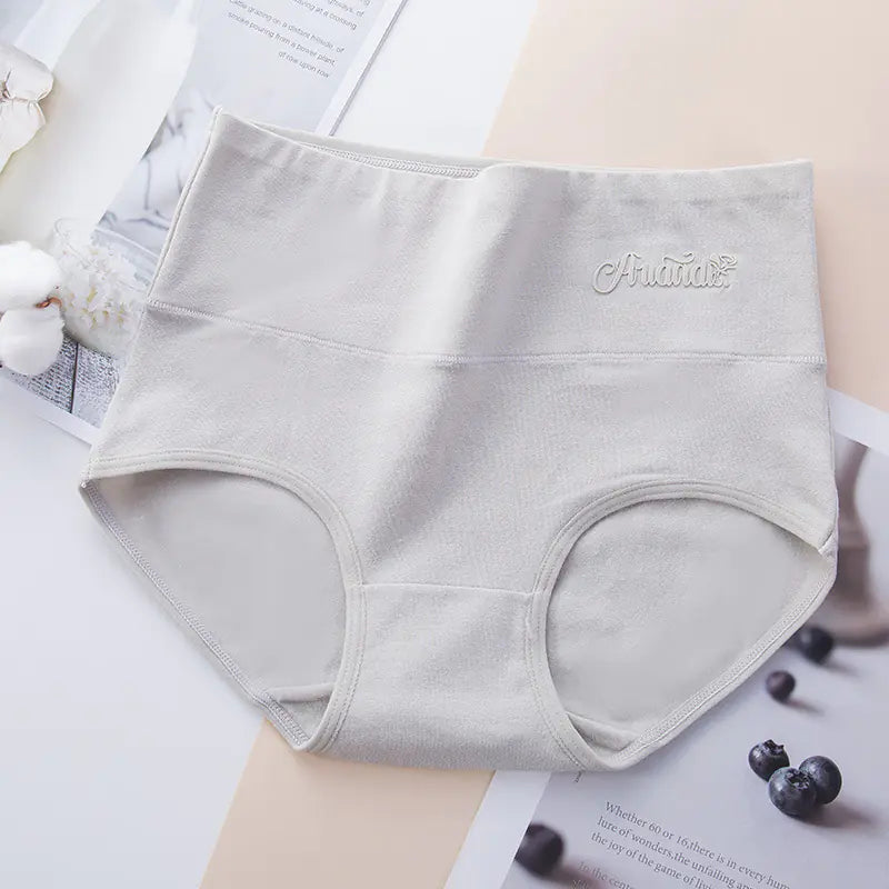 Plus Size Women's High-Waisted Cotton Underwear