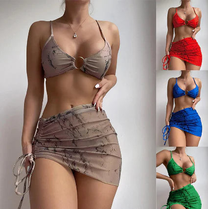 Nature Bliss Three-Piece Bikini Set